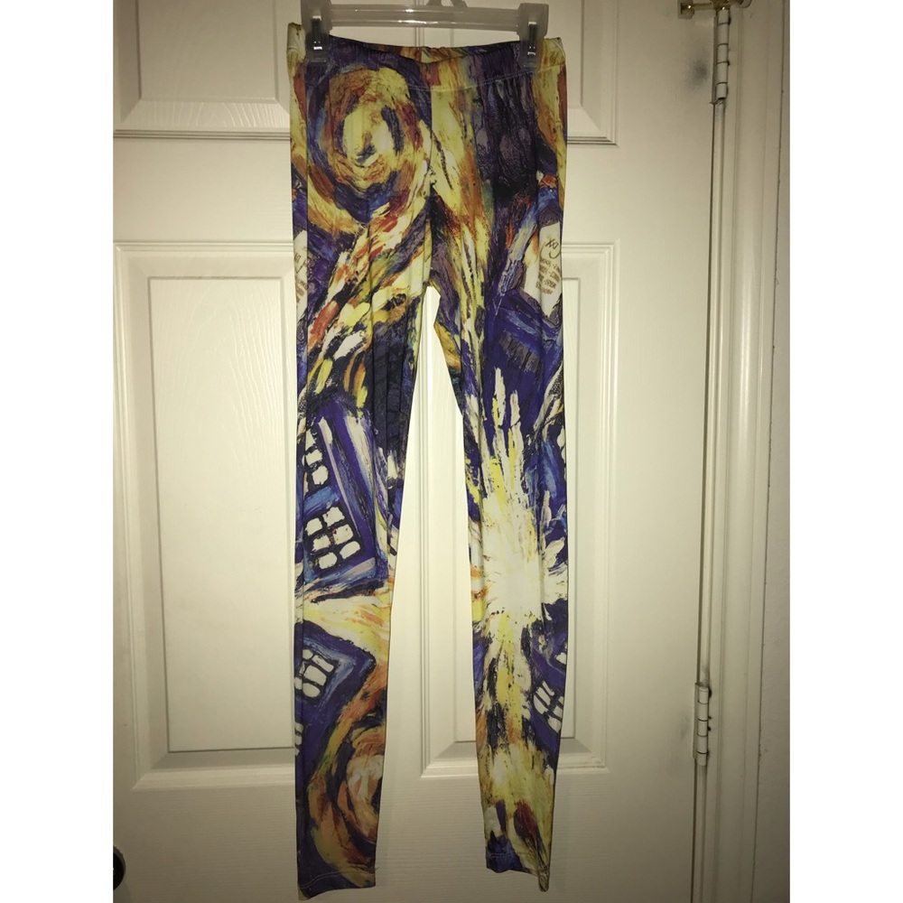 Doctor Who Van Gogh Tardis Leggings